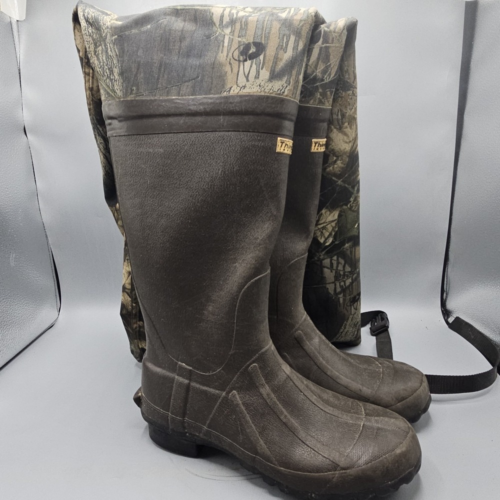 Vintage Hodgman Rubber Neoprene Camo Waders Boots Size 9 Mossy Oak Break Up